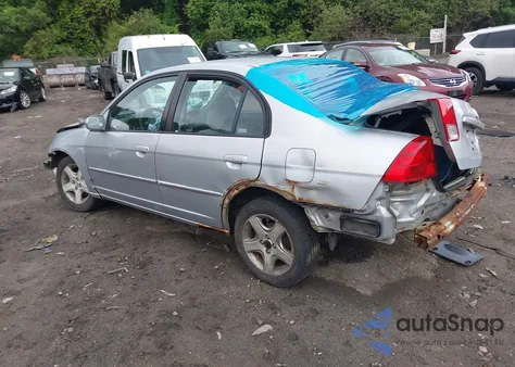 2004 Honda Civic Ex from USA, damaged, VIN 2HGES26844H593051